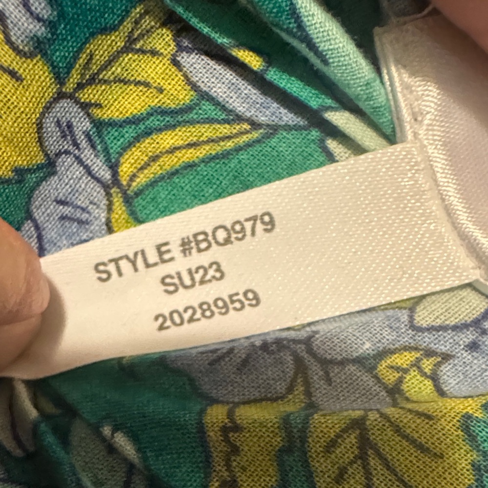 NWT J.Crew Aqua Floral Cotton Dress - Picture 13 of 13